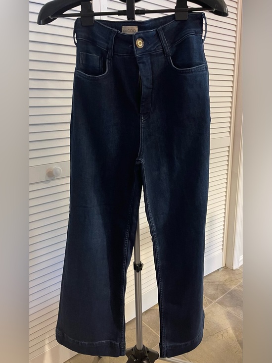 Pilcro Denim - NWOT Pilcro Wide-Leg skipper Jeans in Dark Indigo